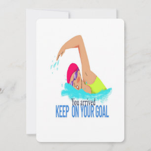 Elegant “Don’t Give Up” Motivational Invitation
