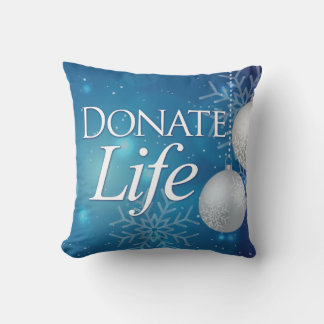 Elegant Donate Life Christmas Cushion