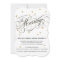 Elegant Dot Gold Wedding Invitation