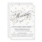 Elegant Dot Gold Wedding Invitation