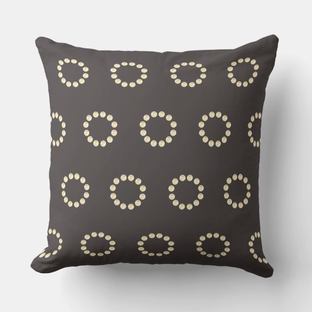 Elegant Dotted Pattern Cushion (Front)