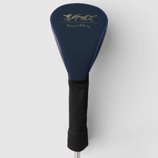 Elegant Dragon Golf Head Cover (Front)