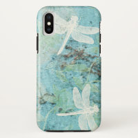 Elegant Dragonflies Teal Art