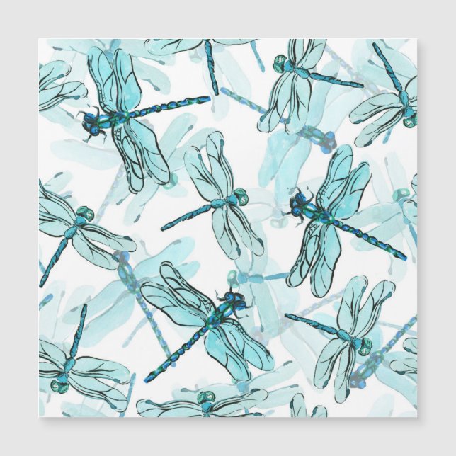 Elegant Dragonflies: Watercolor Wonder (Front)