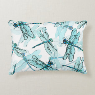 Elegant Dragonflies: Watercolor Wonder Decorative Cushion