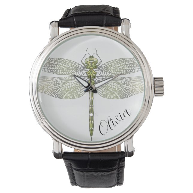 Elegant Dragonfly drawing  Watch (Front)