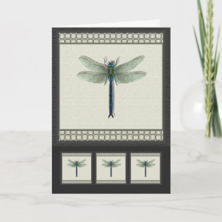 Elegant Dragonfly Holiday Card