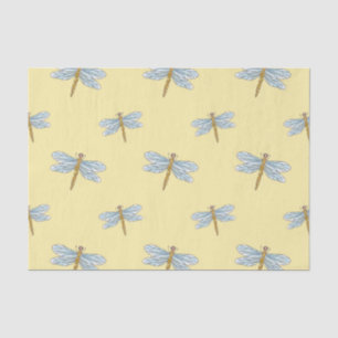 Elegant Dragonfly Pattern Tissue Paper for Gifts