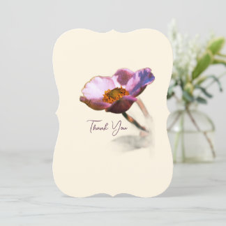 Elegant Dream Flowers – Fantasy Nature Thank You Holiday Card