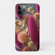 Elegant Dried Bunny Tail & Pom-Pom Floral Botanica