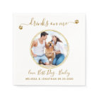 Elegant Drinks On Me Photo Gold Pet Dog Wedding
