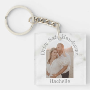 Elegant Drive Safe Gift To Husband Boyfriend Photo Key Ring