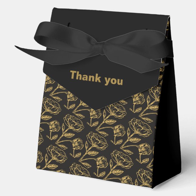 Elegant Dual Birthday Soiree  Favour Box (Front)