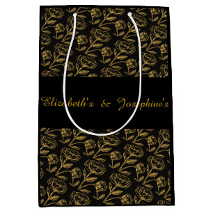 Elegant Dual Birthday Soiree  Medium Gift Bag