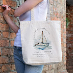 Elegant Dusky Sailboat Yacht Seascape Wedding  Tote Bag<br><div class="desc">If you need any other matching product or customisation,  kindly message via Zazzle.</div>