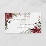 Elegant Dusky Warm Winter Festive Foliage Wedding Place Card<br><div class="desc">If you need any further customisation please feel free to message me on yellowfebstudio@gmail.com.</div>