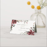 Elegant Dusky Warm Winter Festive Foliage Wedding  Place Card<br><div class="desc">If you need any further customisation please feel free to message me on yellowfebstudio@gmail.com.</div>
