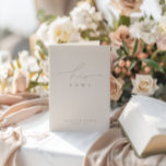 Elegant Dusty Beige Pink Photo Wedding His Vows  Card<br><div class="desc">PLEASE NOTE! Before placing your order, please ensure that the "Remove Independent Creator Credit" checkbox is selected in the "Attribution" section. Design features an handwritten font and modern minimalist design. Designed to coordinate with for the «Natural Glam» Wedding Invitation Collection. To change details, click «Personalise this template», «Details». To move...</div>