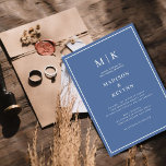 Elegant Dusty Blue Classic  Wedding  Invitation<br><div class="desc">Dusty Blue  Wedding invitation  
These elegant,  modern wedding or bridal shower napkins feature a simple Dusty Blue  text design that exudes minimalist style. Add your initials or monogram to make them completely your own.</div>