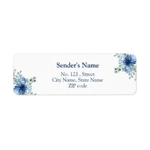 Elegant Dusty Blue Floral Eucalyptus Wedding