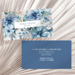 Elegant Dusty Blue Floral Flowers Custom Business Card<br><div class="desc">This is an Elegant Dusty Blue Floral Flowers Custom Business Card!</div>