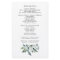 Elegant Dusty Blue Floral Rustic Wedding Programs