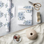 Elegant Dusty Blue Floral