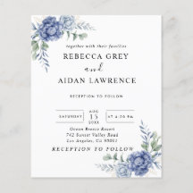 Elegant Dusty Blue Greenery Wedding Supplies