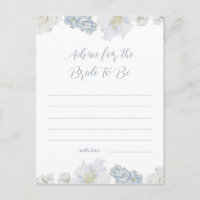 Elegant Dusty Blue Shower Advice To The Bride