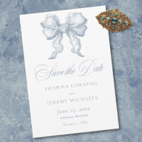 Elegant Dusty Blue Toile French Manor Wedding