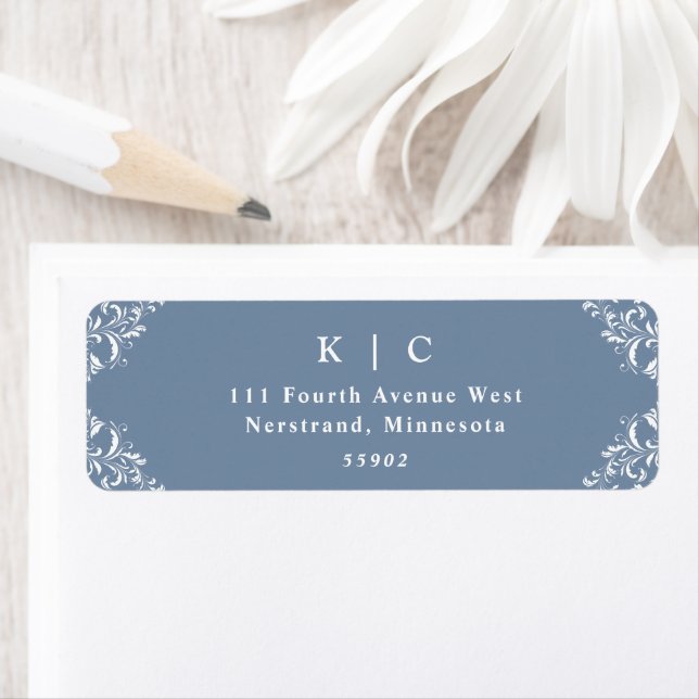 Elegant Dusty Blue Vintage Wedding (Insitu)