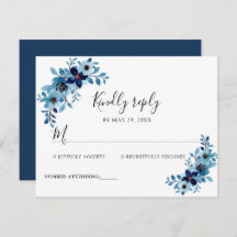 elegant dusty Blue watercolor flower bouquet