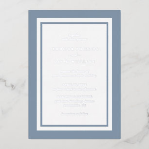 Elegant Dusty Blue Wedding Silver