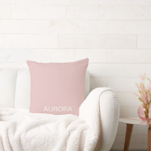Elegant Dusty Blush Personalised Name -  Cushion