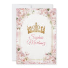 Elegant Dusty Blush Pink Flowers Gold Mis Quince