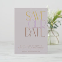 Elegant Dusty Lilac Mid Century Modern Typography