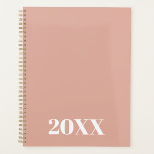 Elegant dusty pink modern typography custom year planner