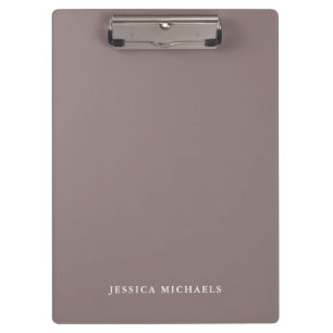 Elegant Dusty Rose and White Clipboard