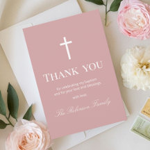 Elegant Dusty Rose Baptism