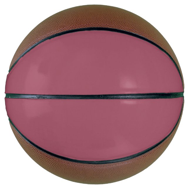 Elegant dusty rose Throw Pillow Basketball (Front)