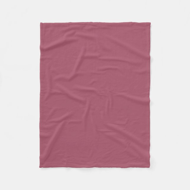 Elegant dusty rose Throw Pillow Fleece Blanket (Front)