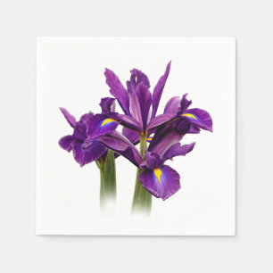Elegant Dutch Iris Purple Sensation Napkin