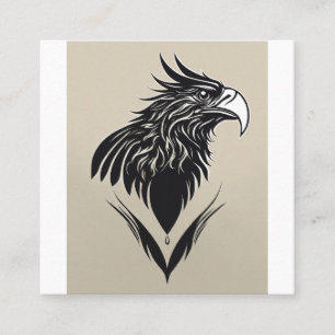 Elegant Eagle Logo Business Card   Modern Professi