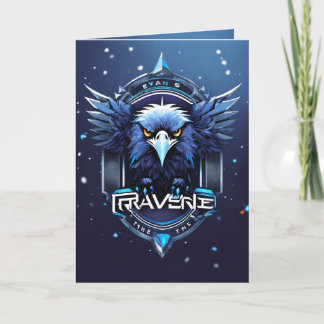 Elegant Eagle Logo Greeting Card | Stylish Minimal