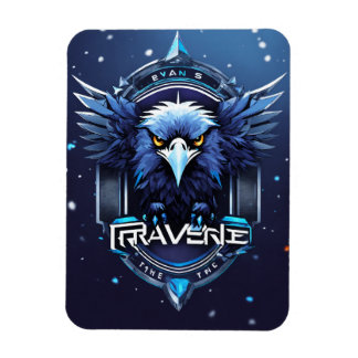 Elegant Eagle Logo Save the Date Card | Modern Min Magnet