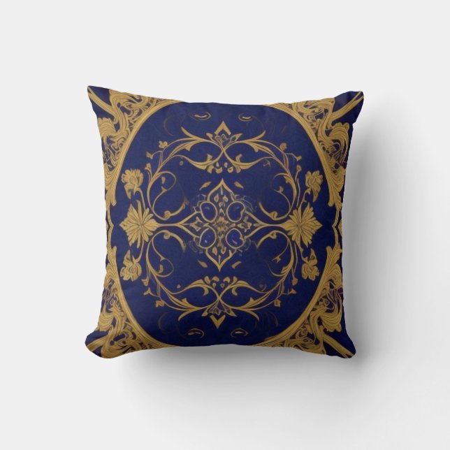 Elegant Earthy Throw Pillow (Front)