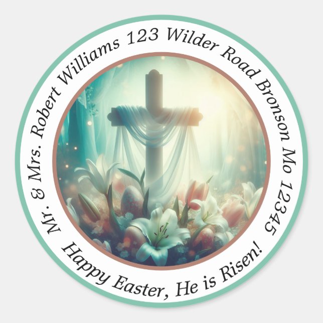 Elegant Easter Blessings Seal (Front)