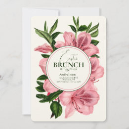 Elegant Easter Brunch & Egg Hunt Lily Invitation
