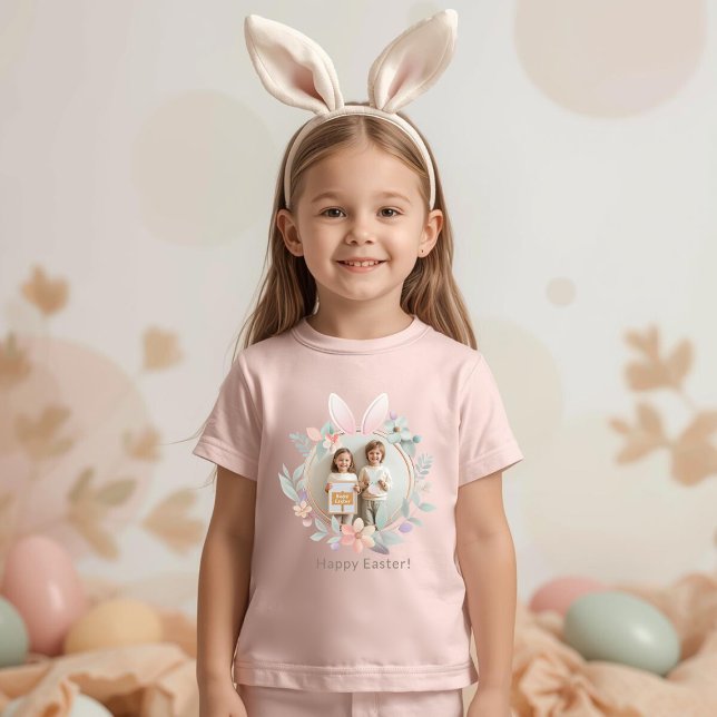 Elegant Easter Bunny Photo Toddler T-Shirt (Creator Uploaded)