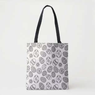 Elegant Easter Eggs Floral Pattern   Tote Bag